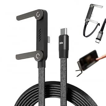 2in1 Type C Cable Fast Charger With Stand