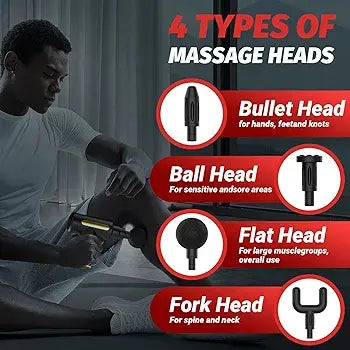 Deep Tissue Massage Gun High Torque Muscle Relaxer Portable